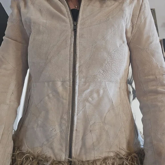 **vintage** Fu3 Cuff Suede Jacket - Picture 6 of 9